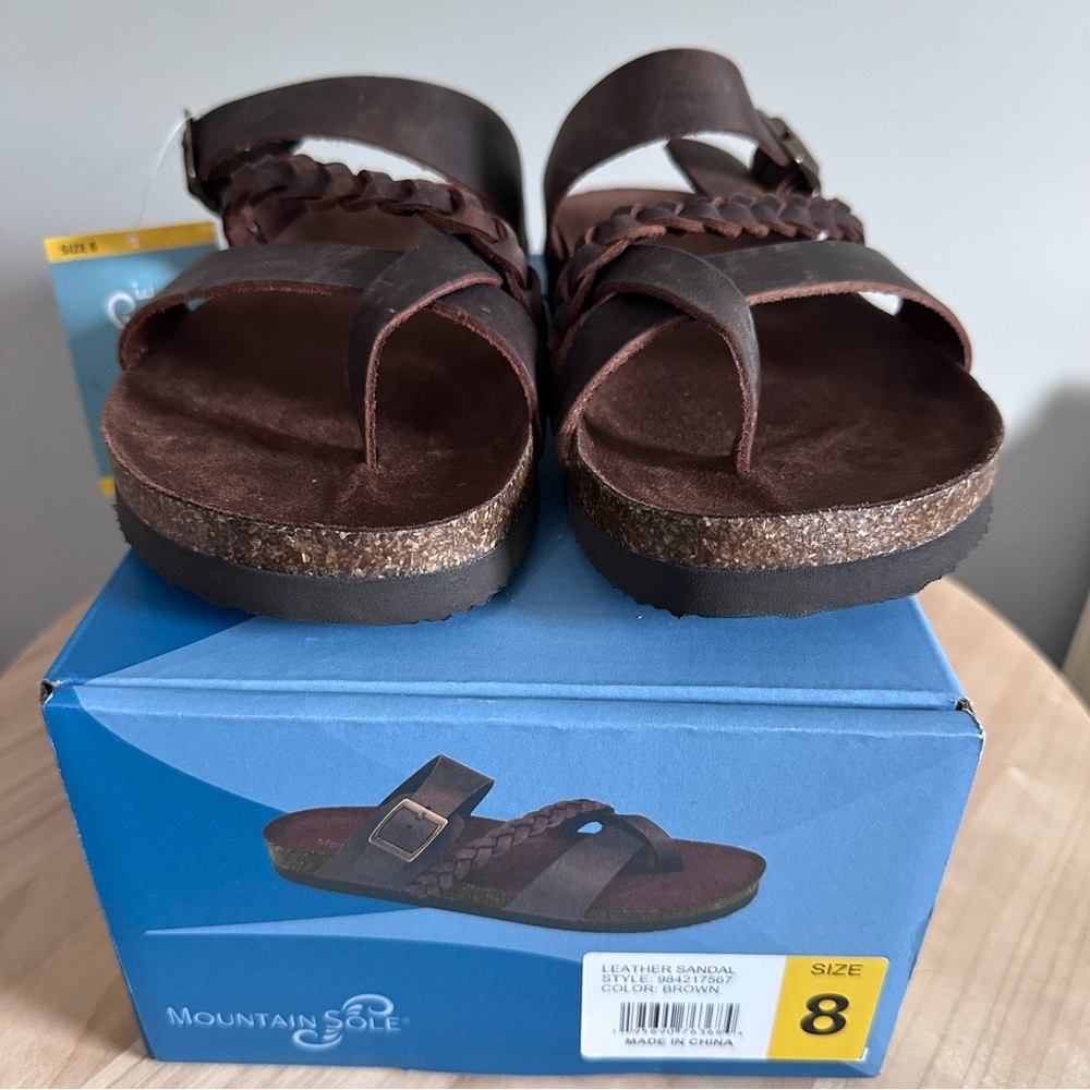 Mountain Sole Women's Brown Leather Sandals